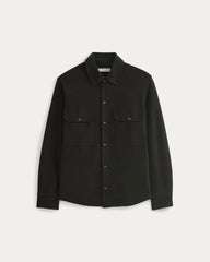 Relaxed Knit Utility Shirt | Black