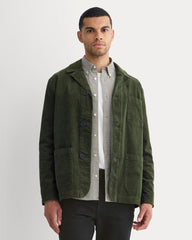 Fine Wale Corduroy Chore Blazer | Dark Forest