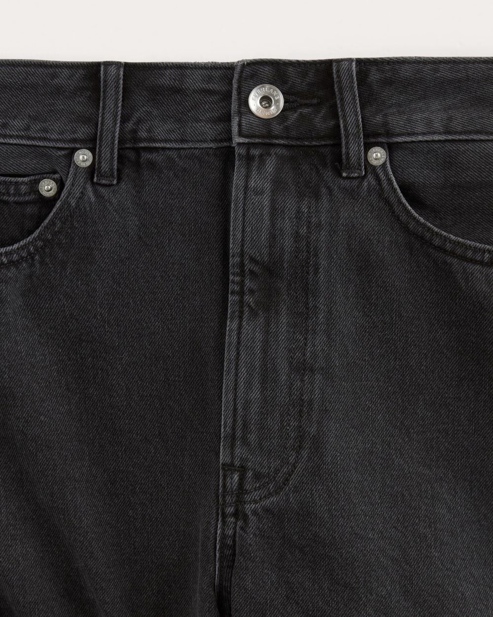 The A-Line Denim Short | Washed Black