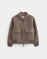 ReWool Flight Jacket | Heather Taupe