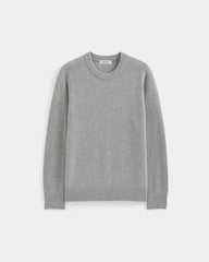 Midweight Cashmere Crew |  Heathered Grey