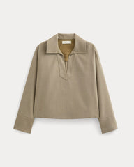 Overshirt in Tailor Twill | Light Taupe