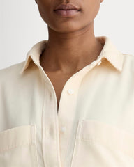 The Boxy Overshirt in Buttersoft | Parchment