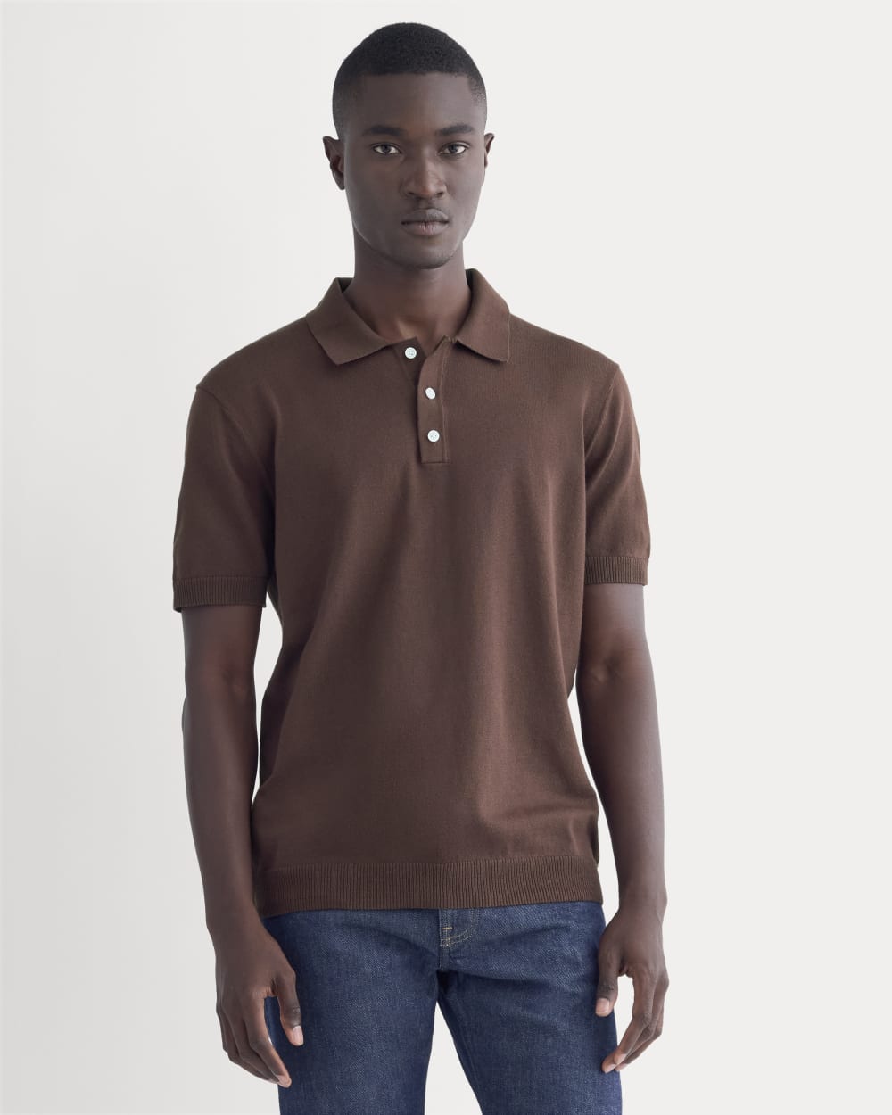 No-Sweat Polo | Dark Mahogany
