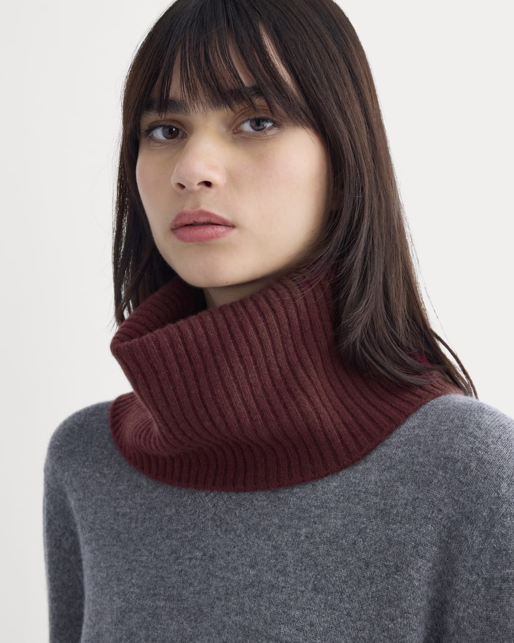 Cashmere Snood | Burgundy
