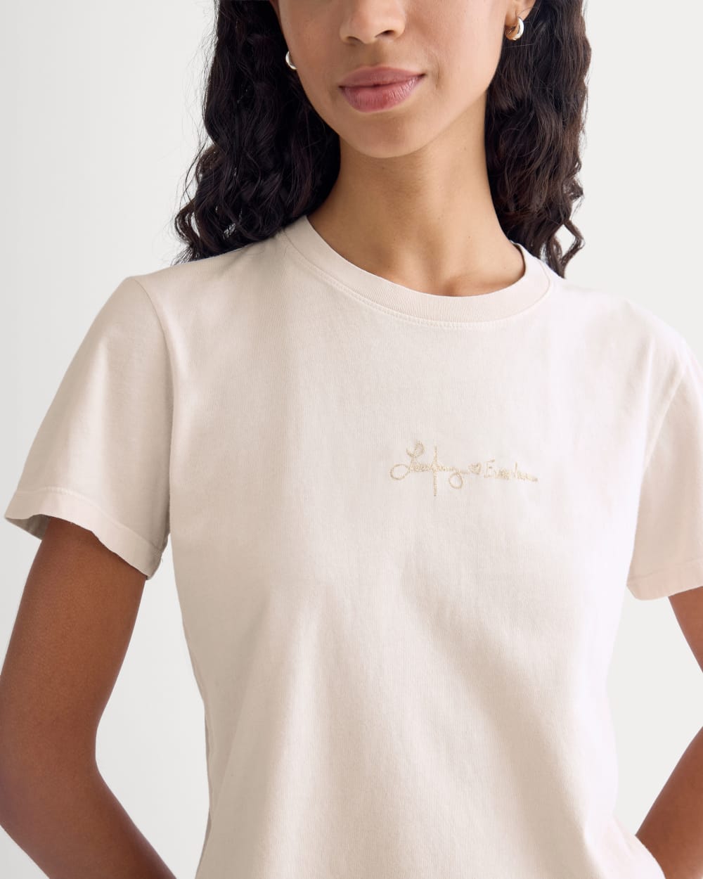 Everlane x The Laufey Foundation Box-Cut Tee | Pale Peony
