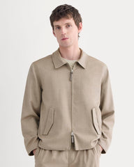 Tailored Zip Jacket | Light Taupe