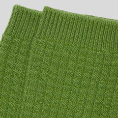 The Belgian Waffle Sweater Sock | Lime Green