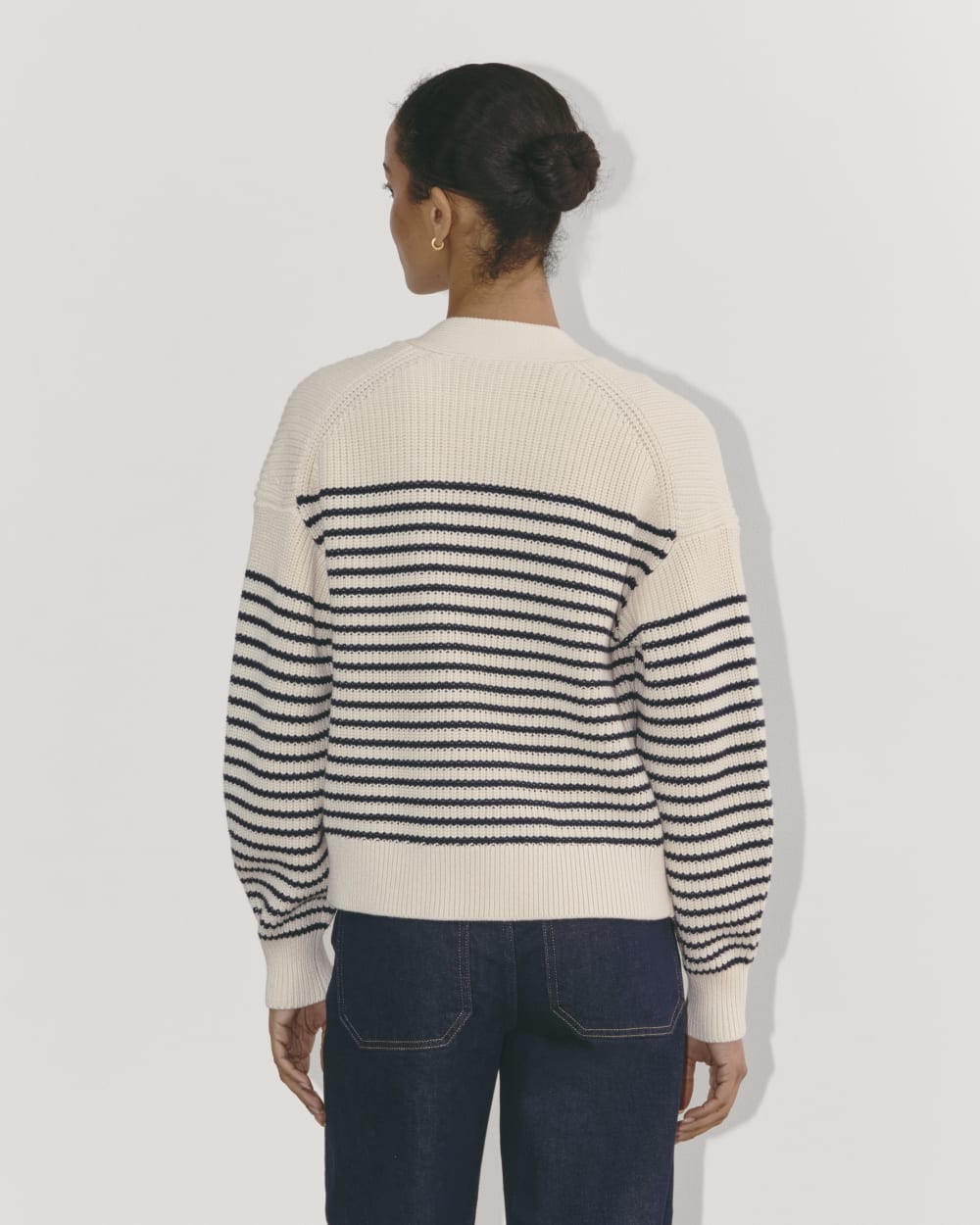 The Boxy Cardigan in Everyday Cotton | Canvas / Navy