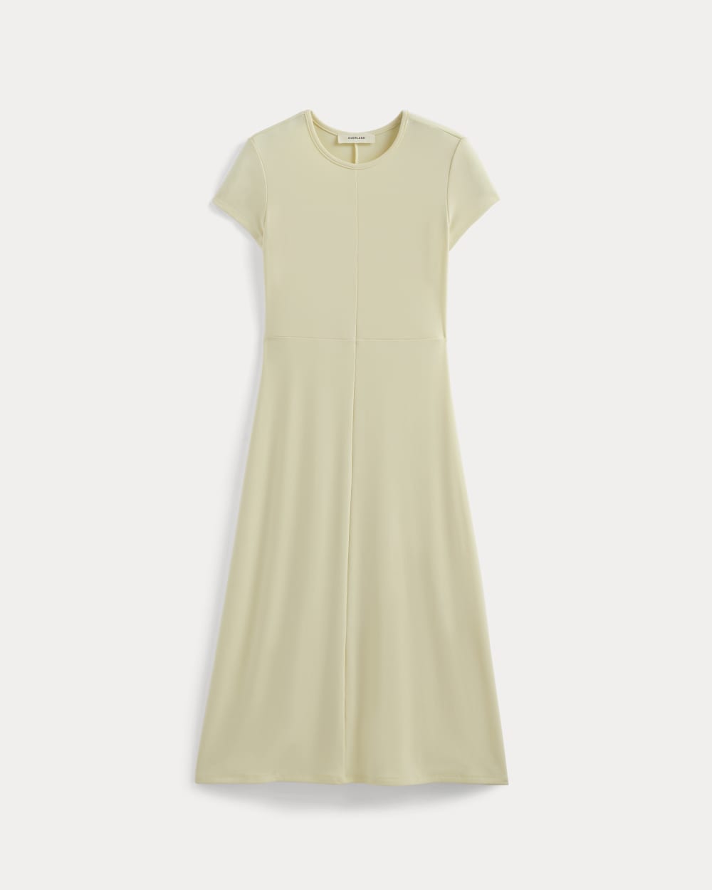 Midi Tee Dress in Butterknit | Light Yellow