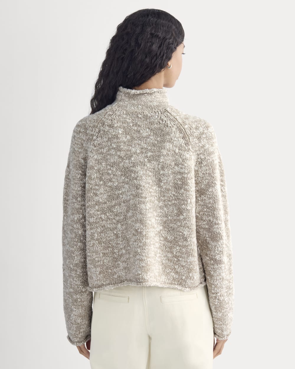 Rollneck Sweater | Bone/Trench Coat Twist