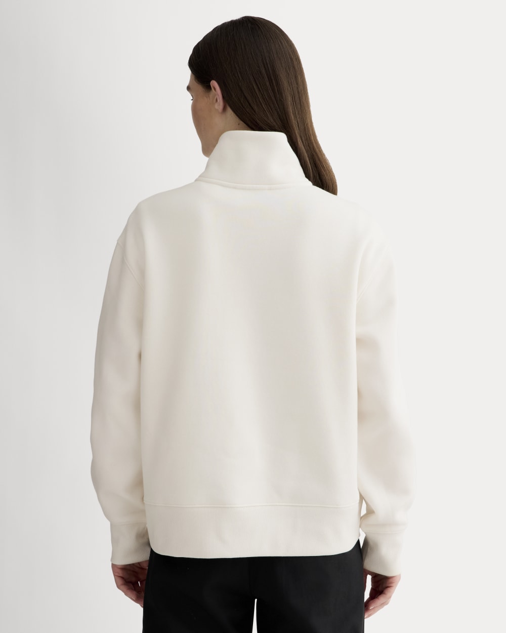 Luxe Fleece Half-Zip Sweatshirt | Bone