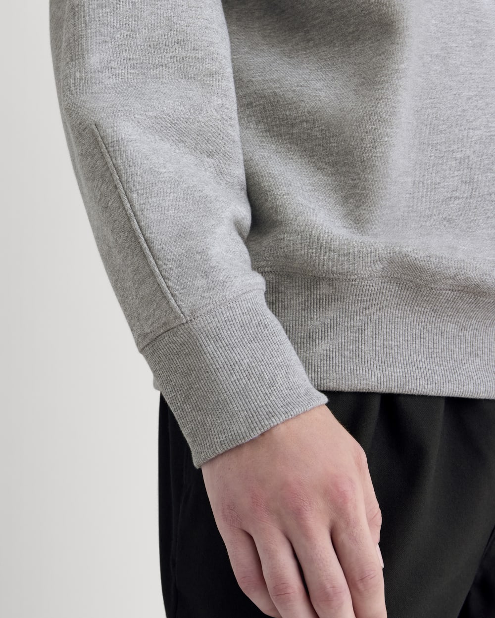 Luxe Fleece Crew Pullover | Vintage Heather Grey