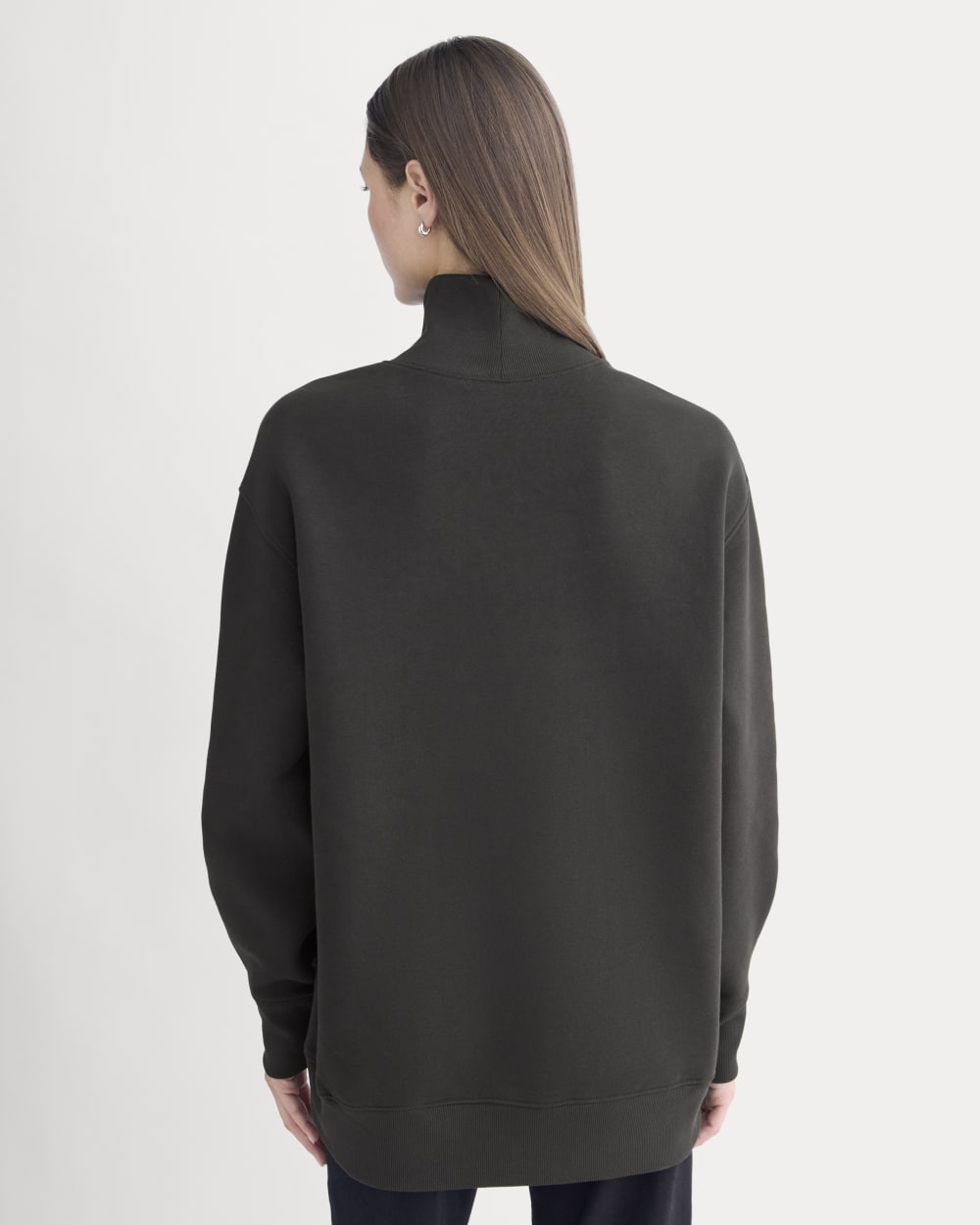 Luxe Fleece Turtleneck | Black