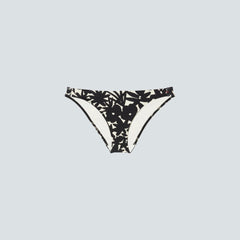 The Bikini Bottom | Black / Canvas Floral
