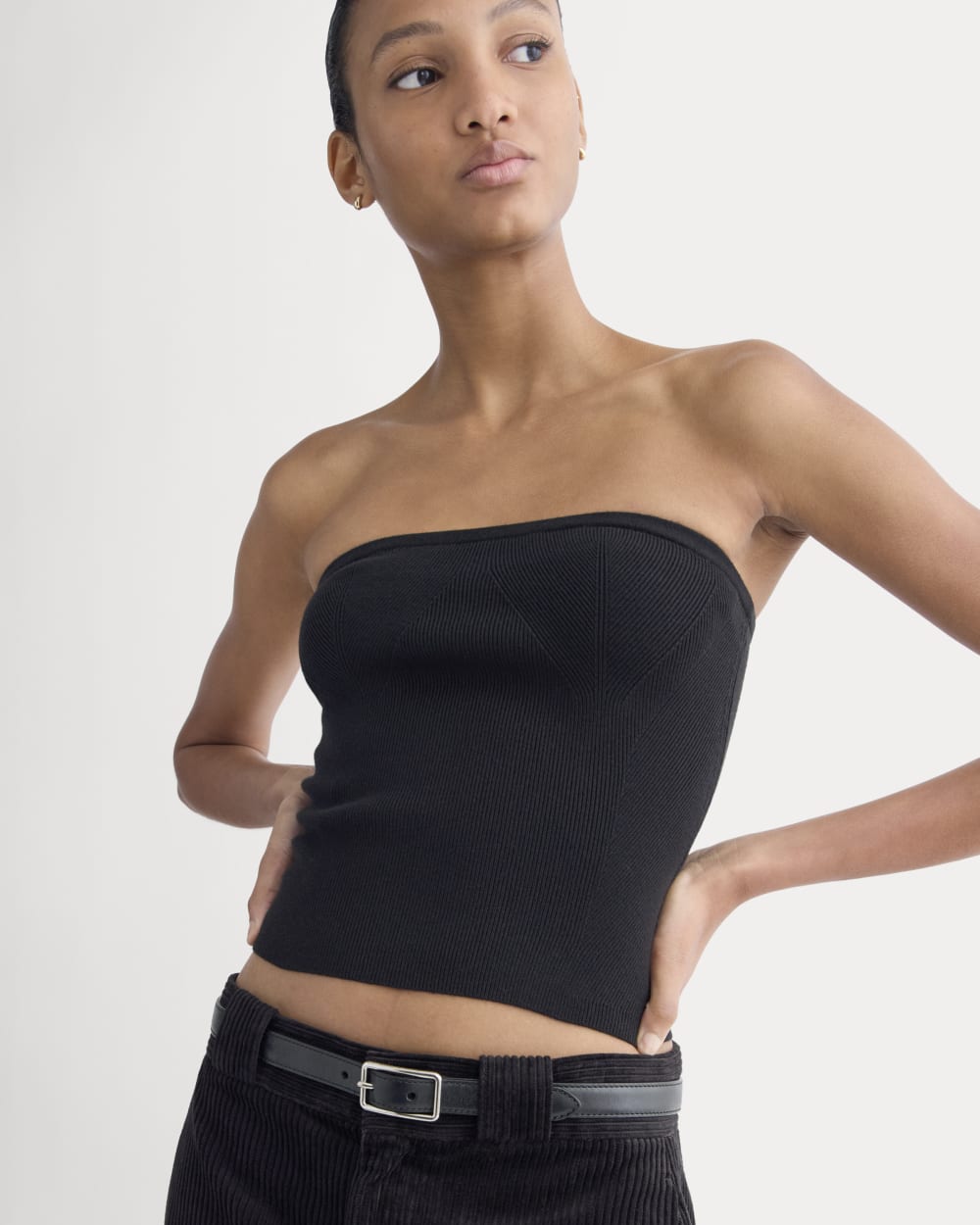 Knit Tube Top | Black