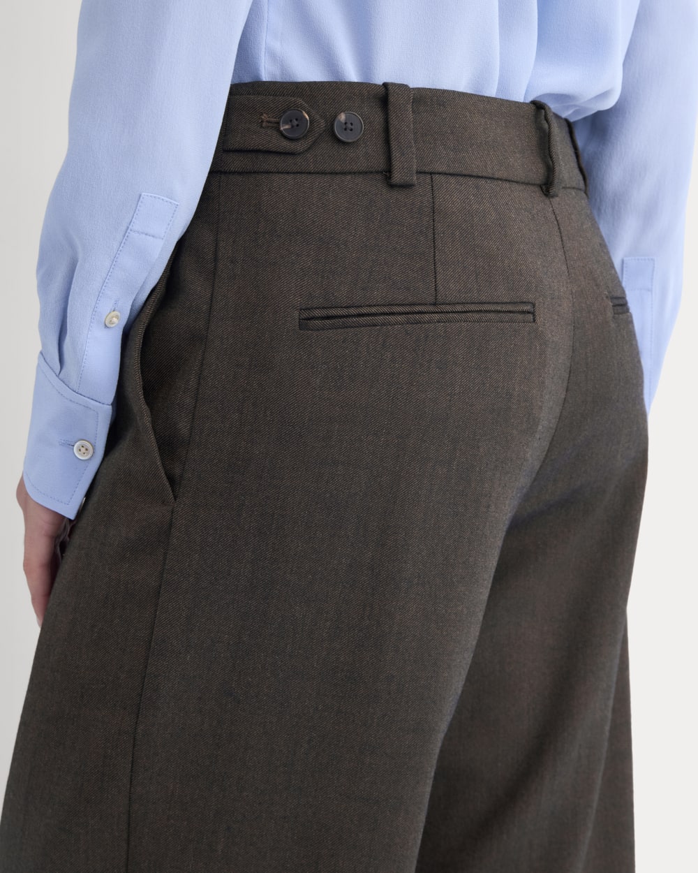 Straight-Leg Trouser in Tailor Twill | Heathered Fudge