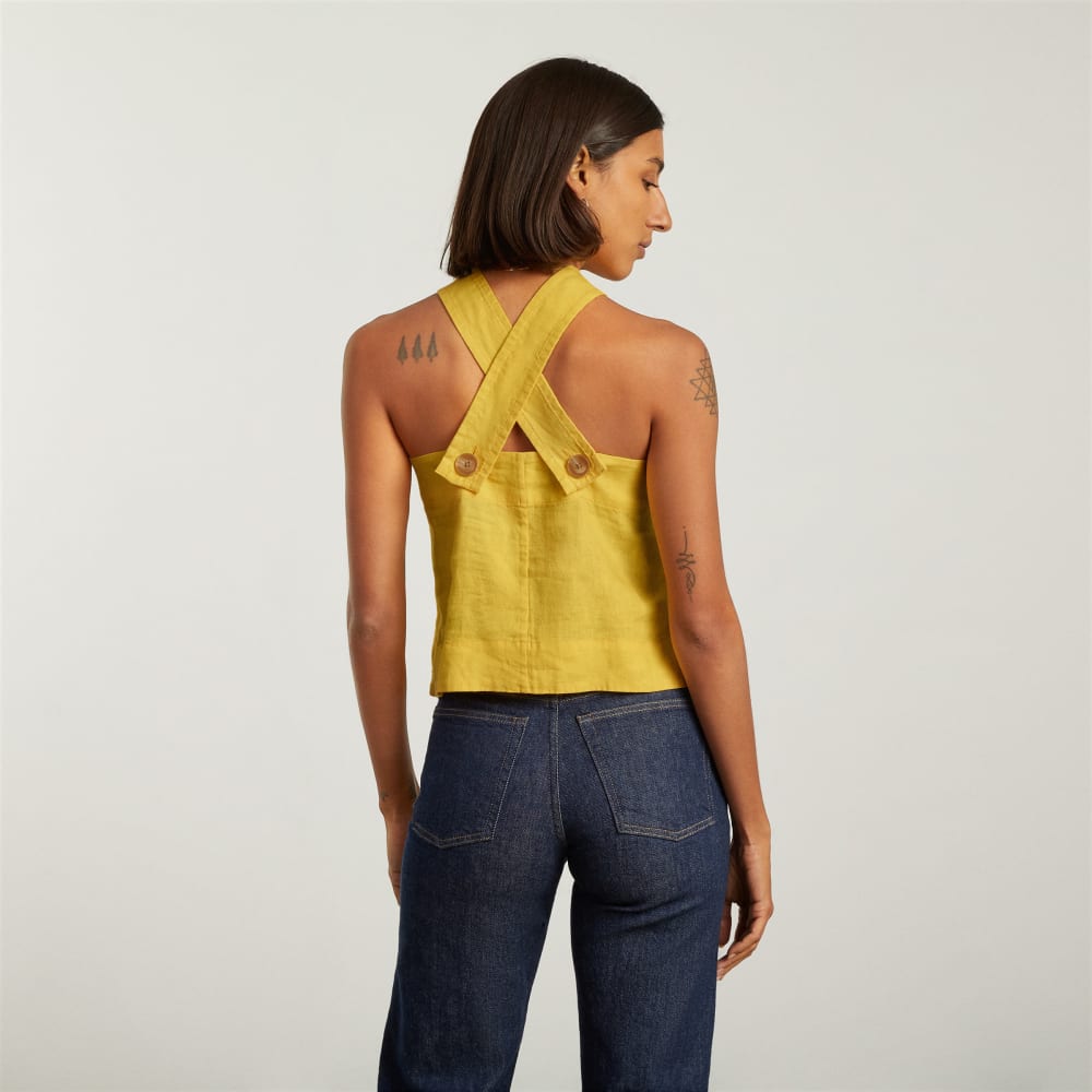 The Apron Linen Tank | Super Lemon