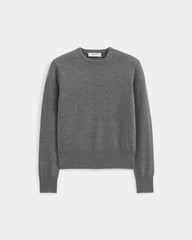 Cashmere Slim Crew Sweater | Heather Charcoal