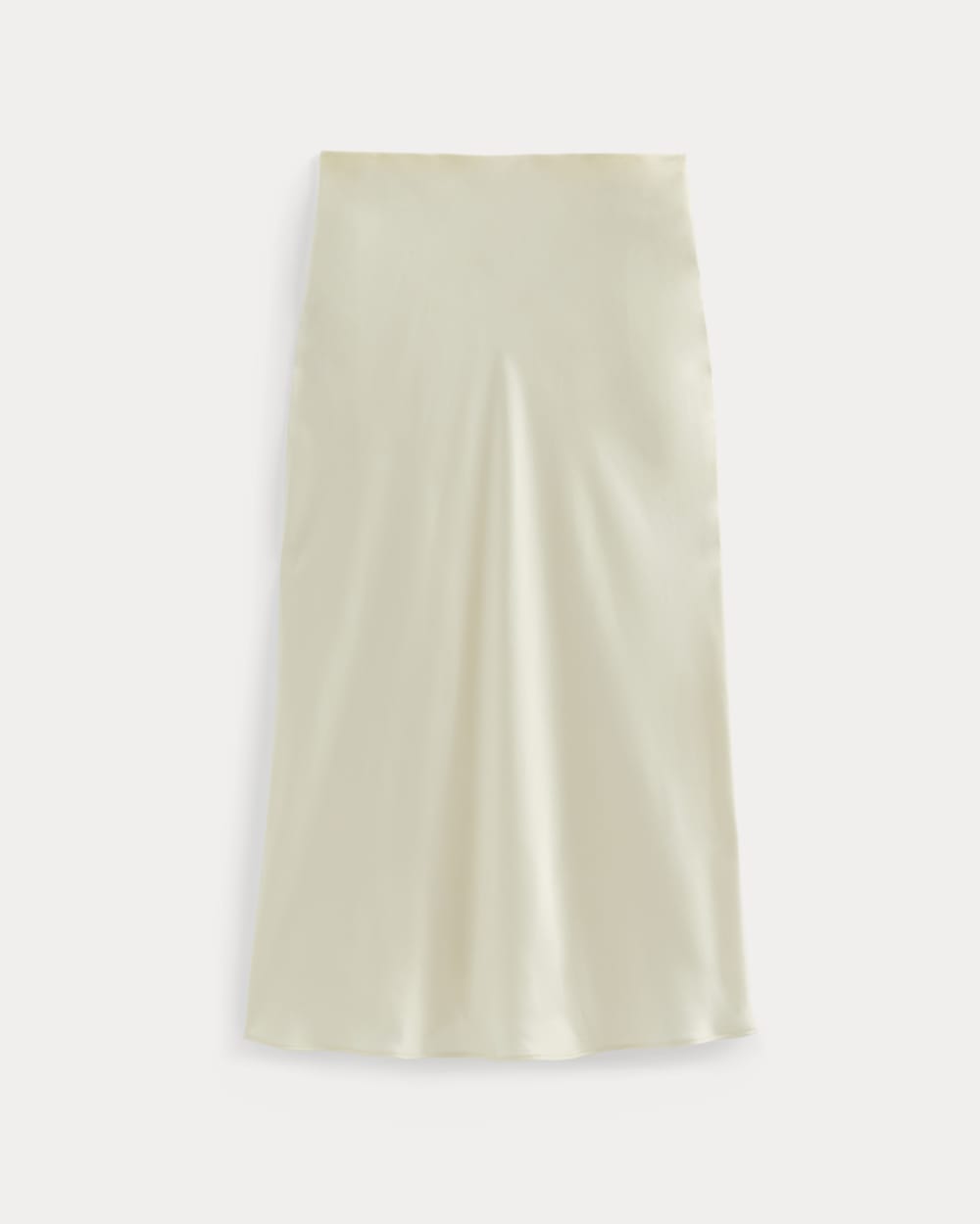 Slip Skirt in Silk Charmeuse | Bone
