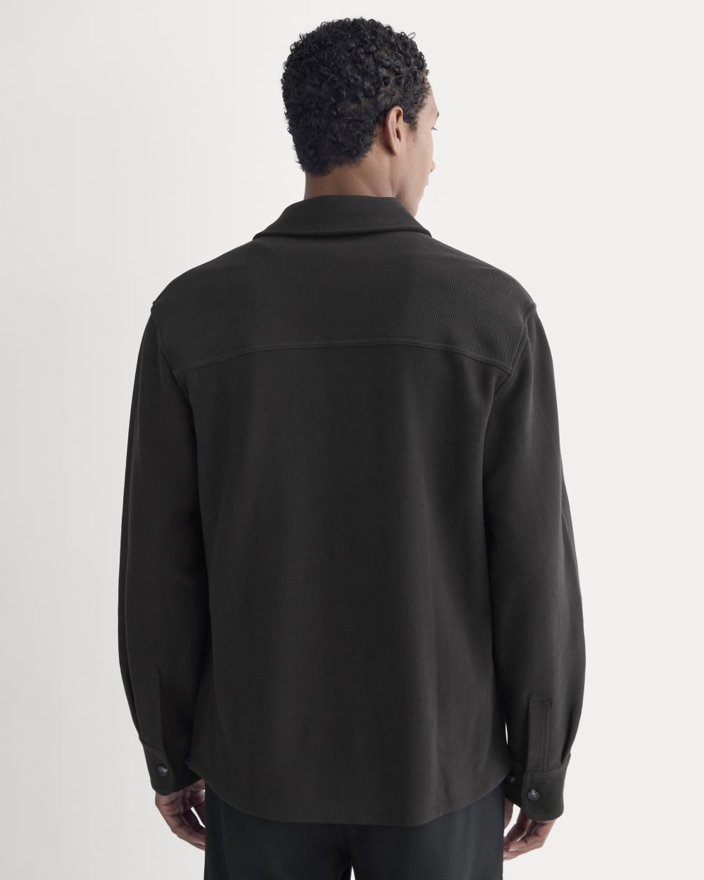 Relaxed Knit Utility Shirt | Black