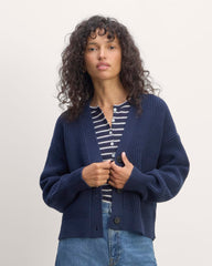 The Boxy Cardigan in Everyday Cotton | Navy