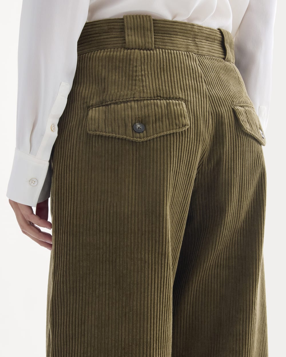 Corduroy Wide-Leg Trouser | Beech