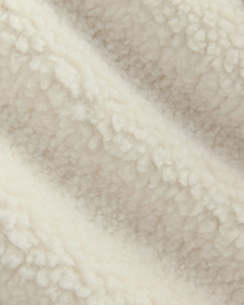 Reversible Teddy Half-Zip Pullover | Bone/Birch
