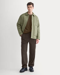 ReNew Vertical-Quilted Jacket | Lichen Green
