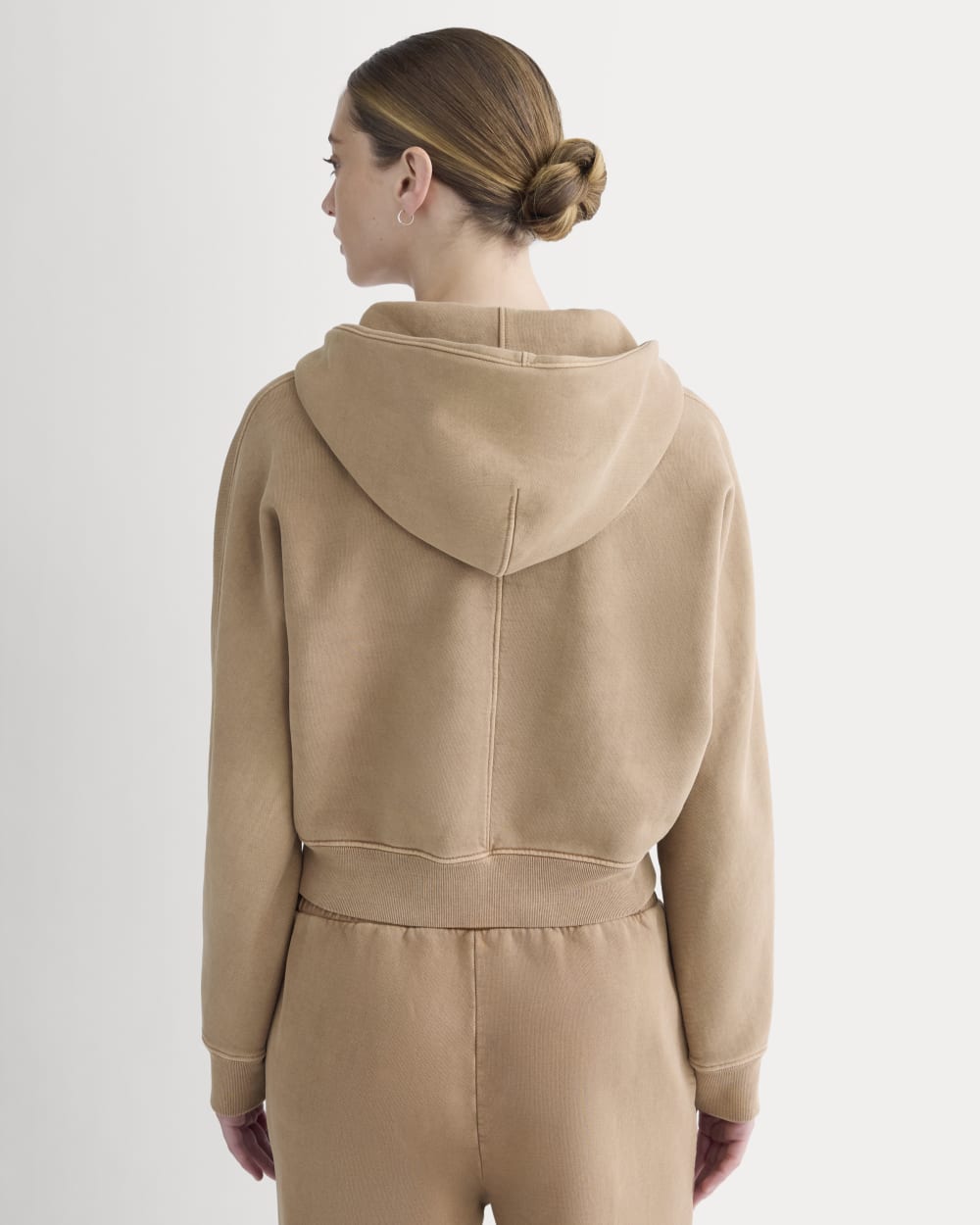 Everlane x The Laufey Foundation Cropped Full-Zip Hoodie | Weathered Clay