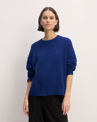The Boxy Sweater in Everyday Cotton | Bellwether Blue