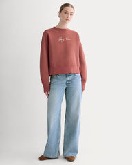 Everlane x The Laufey Foundation Cropped Sweatshirt | Dusty Red