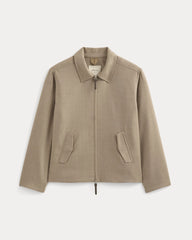 Tailored Zip Jacket | Light Taupe