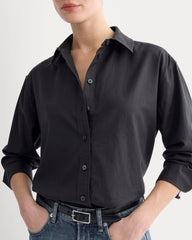 Everyday Shirt in Silky Cotton | Black