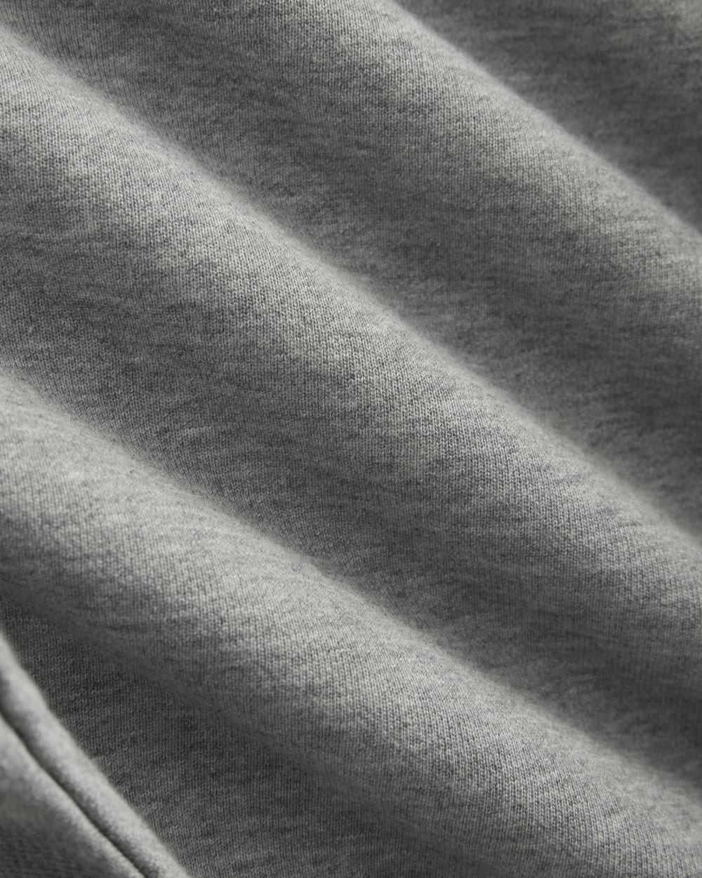 Luxe Fleece Full-Zip Cropped Hoodie | Vintage Heather Grey