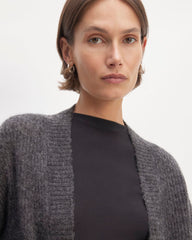 The Alpaca Oversized Cardigan | Dark Charcoal