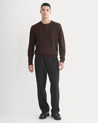 Henley in Wool Cashmere | Americano