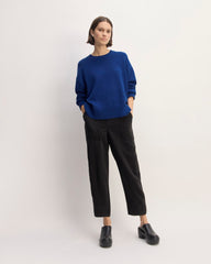 The Boxy Sweater in Everyday Cotton | Bellwether Blue