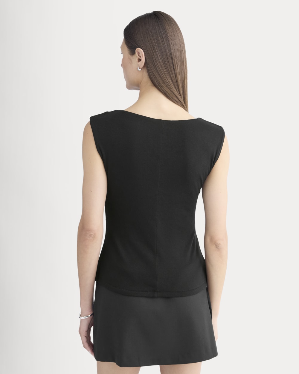 Sleeveless Button-Up in Butterluxe | Black