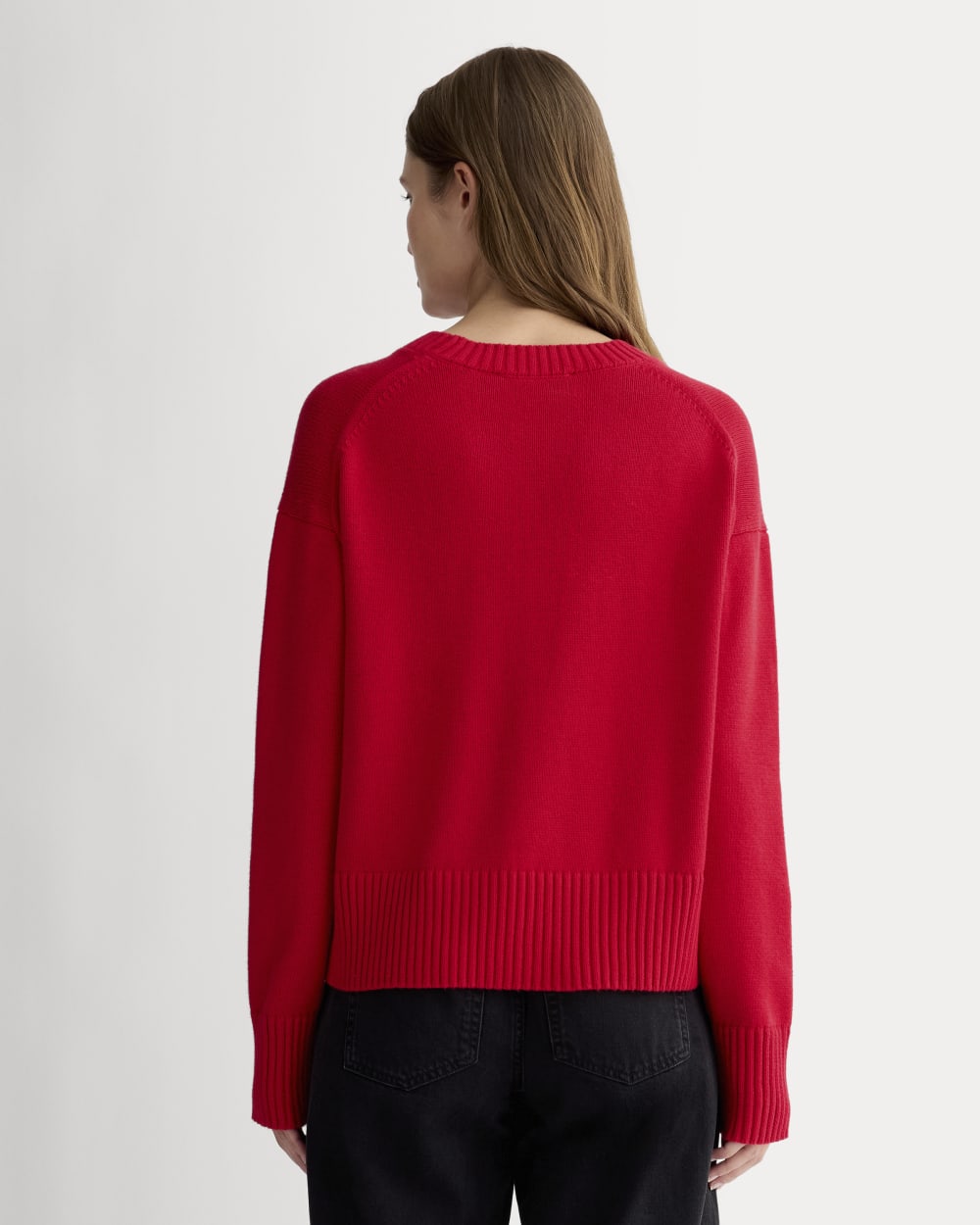 The Boxy Sweater in Everyday Cotton | Classic Red
