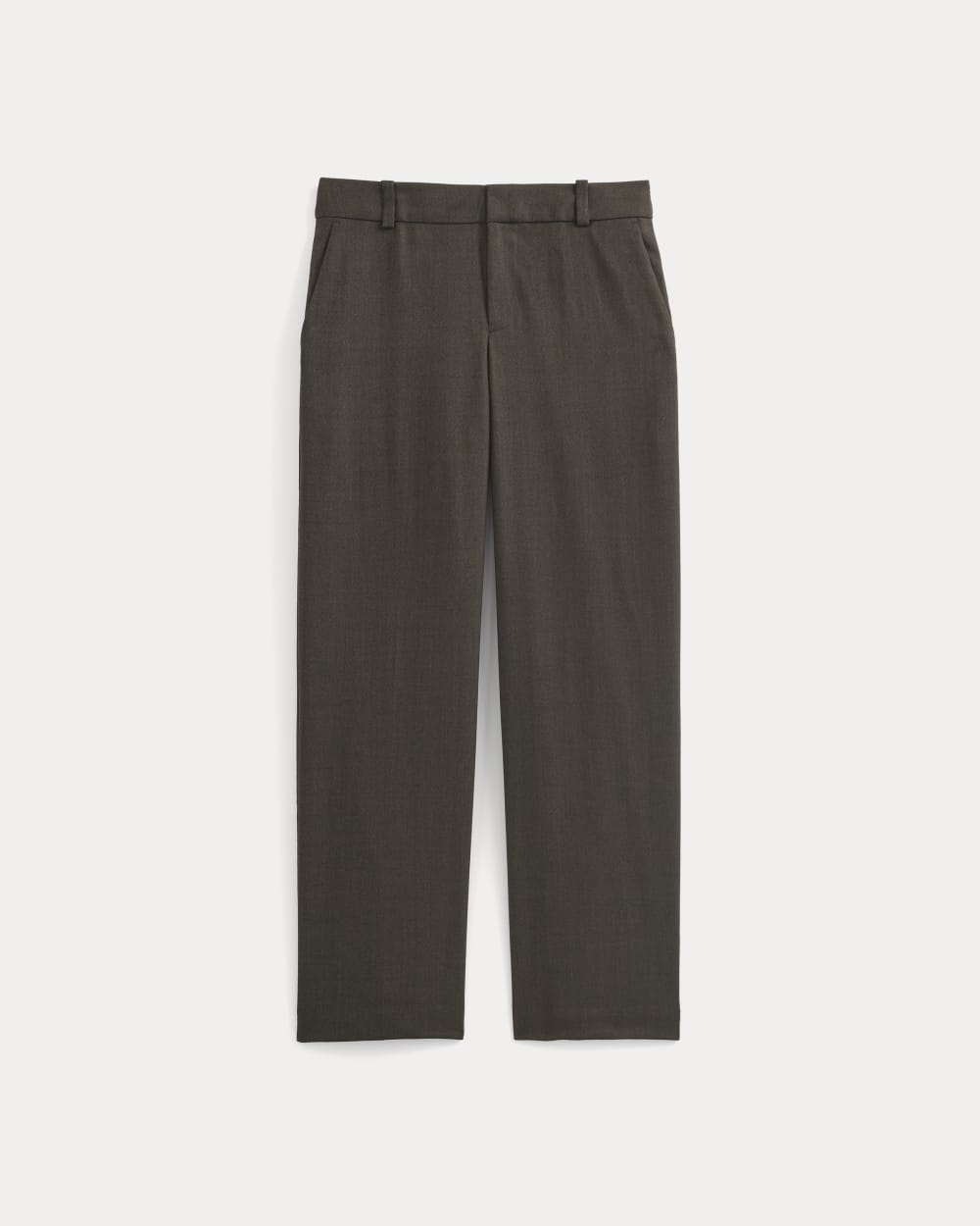 Straight-Leg Trouser in Tailor Twill | Heathered Fudge