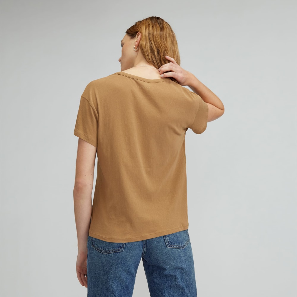 The Air Scoop-Neck Tee | Toasted Coconut