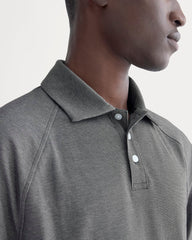 Startup Raglan Polo | Black Chambray