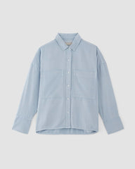 The Boxy Overshirt in Buttersoft | Chambray Blue