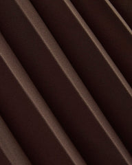 Pleated Crepe Midi Skirt | Dark Chocolate