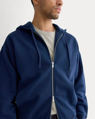 Luxe Fleece Full-Zip Hoodie | Deep Navy