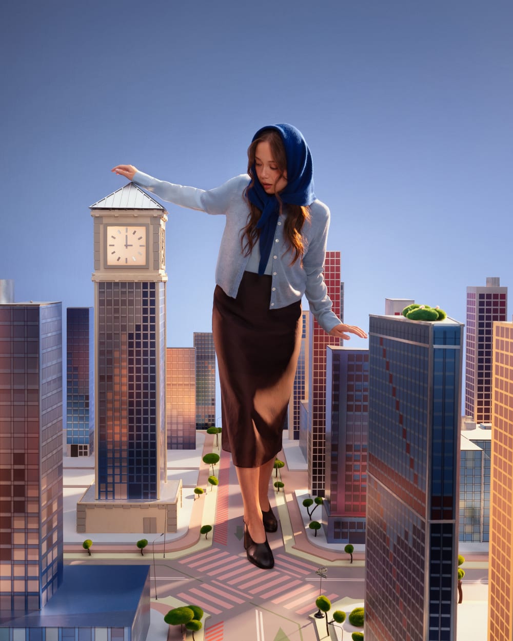 Curved Slingback Heel | Black