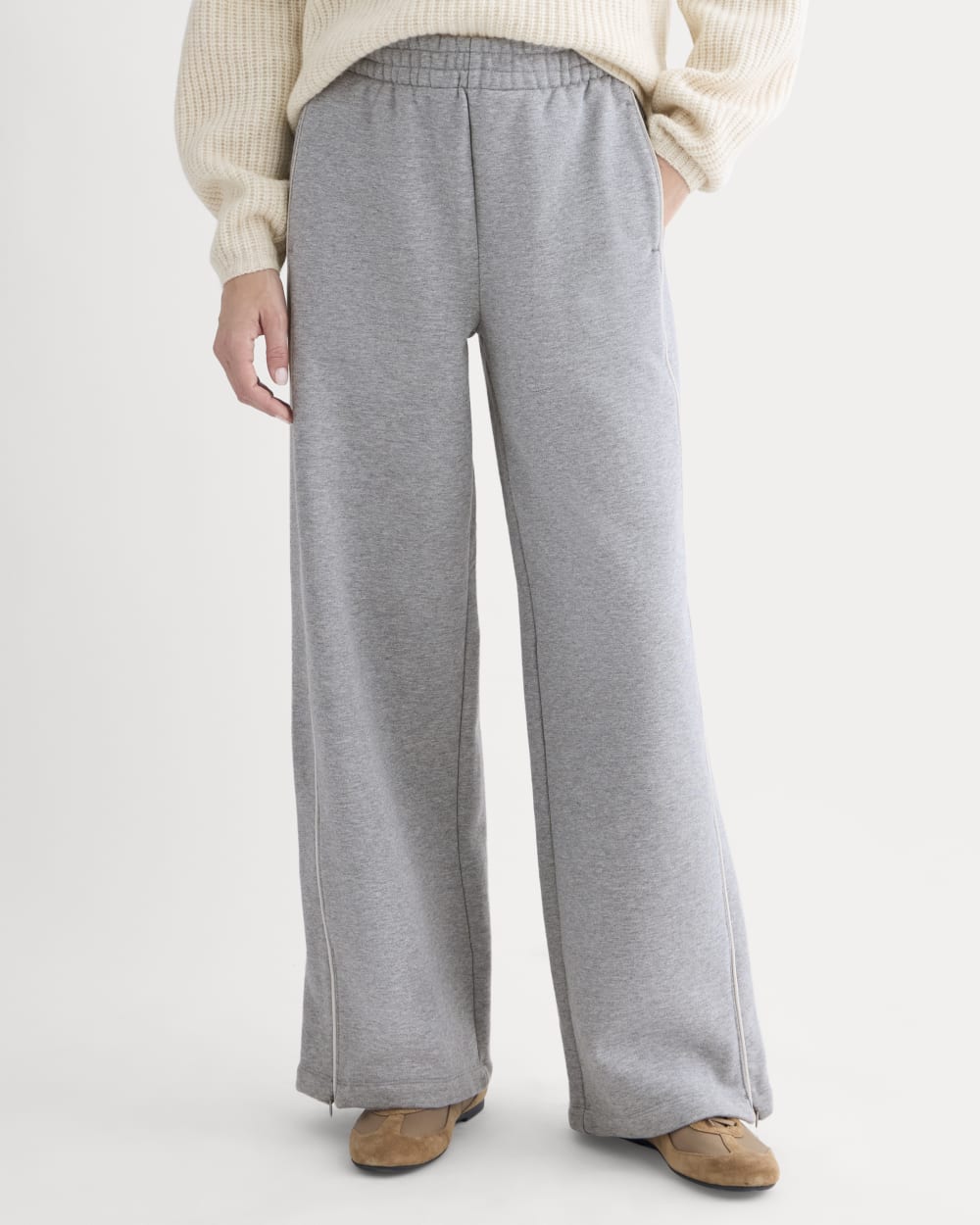 Luxe Fleece Track Pant | Vintage Heather Grey