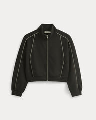 Luxe Fleece Track Jacket | Black
