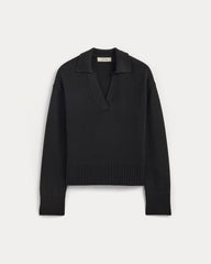 The Boxy Polo in Everyday Cotton | Black